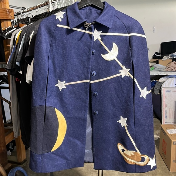 Valentino Wool Constellation Cape, S - Picture 4 of 9